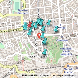 Mappa Via Andrea Vaccaro, 80131 Napoli NA, Italia (0.177)
