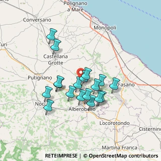 Mappa SP 96, 70011 Alberobello BA, Italia (6.34111)