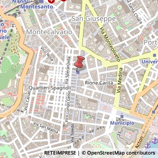Mappa Via Montecalvario, 2, 80134 Napoli, Napoli (Campania)