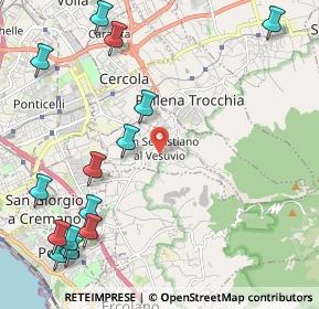 Mappa Piazza della Concordia, 80040 San Sebastiano al Vesuvio NA, Italia (3.09929)