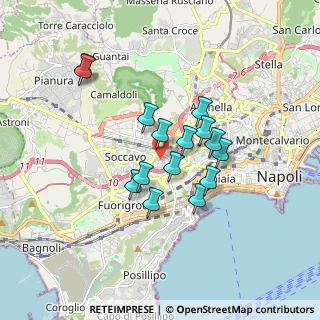 Mappa Via Tevere, 80126 Napoli NA, Italia (1.49667)