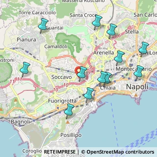 Mappa Via Tevere, 80126 Napoli NA, Italia (2.46167)