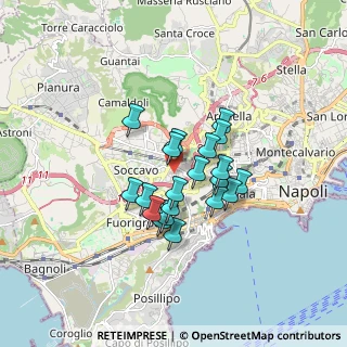 Mappa Via Tevere, 80126 Napoli NA, Italia (1.3205)