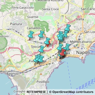 Mappa Via Tevere, 80126 Napoli NA, Italia (1.536)