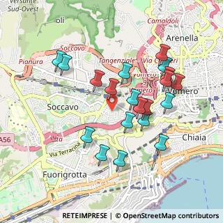 Mappa Via Tevere, 80126 Napoli NA, Italia (0.9535)