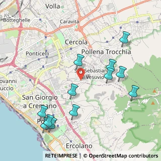 Mappa Via Masseria Monaco Aiello, 80040 San Sebastiano Al Vesuvio NA, Italia (2.4825)