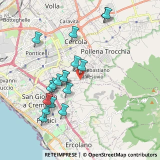 Mappa Via Masseria Monaco Aiello, 80040 San Sebastiano Al Vesuvio NA, Italia (2.16235)