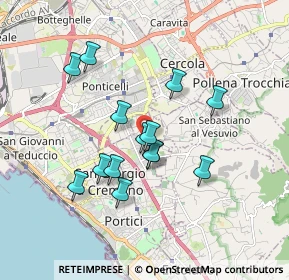 Mappa Via Buongiovanni, 80056 San Giorgio a Cremano NA, Italia (1.62357)