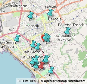 Mappa Via Buongiovanni, 80056 San Giorgio a Cremano NA, Italia (2.08333)
