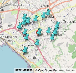 Mappa Via Buongiovanni, 80056 San Giorgio a Cremano NA, Italia (1.678)