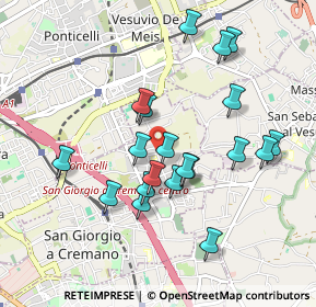 Mappa Via Buongiovanni, 80056 San Giorgio a Cremano NA, Italia (0.9345)