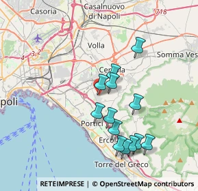 Mappa Via Buongiovanni, 80056 San Giorgio a Cremano NA, Italia (3.72538)