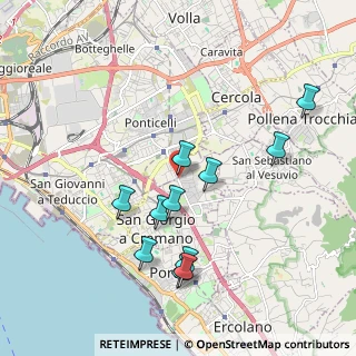 Mappa Via Pini di Solimene, 80046 San Giorgio a Cremano NA, Italia (2.04818)