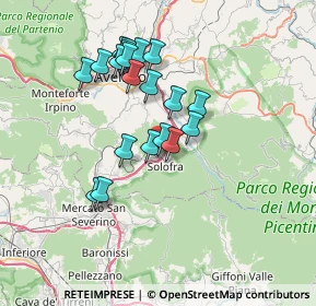 Mappa Via Francesco Guarino, 83029 Solofra AV, Italia (6.718)