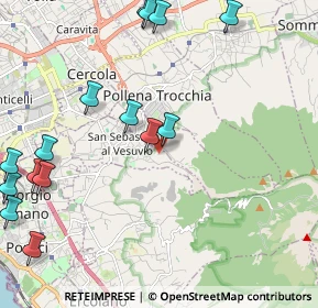 Mappa Via Giuseppe Mercalli, 80056 Ercolano NA, Italia (2.96933)