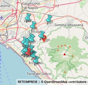 Mappa Via Giuseppe Mercalli, 80056 Ercolano NA, Italia (3.76375)