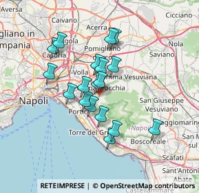 Mappa Via Giuseppe Mercalli, 80056 Ercolano NA, Italia (5.98222)