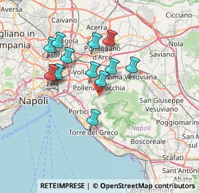 Mappa Via Giuseppe Mercalli, 80056 Ercolano NA, Italia (6.66923)
