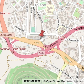 Mappa Via Toiano, 4, 80078 Pozzuoli, Napoli (Campania)