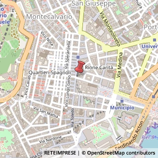 Mappa Via San Giacomo,  4, 80133 Napoli, Napoli (Campania)