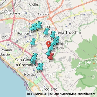 Mappa Piazza della Meridiana, 80040 San Sebastiano Al Vesuvio NA, Italia (1.57625)