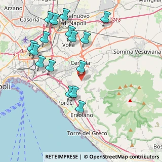 Mappa Piazza della Meridiana, 80040 San Sebastiano Al Vesuvio NA, Italia (4.85188)