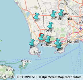 Mappa Largo della Pace, 80078 Pozzuoli NA, Italia (6.14545)