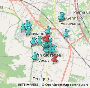 Mappa Via Giacobbi, 80044 Ottaviano NA, Italia (1.397)