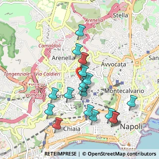 Mappa Via Vincenzo D'Annibale, 80128 Napoli NA, Italia (1.0085)