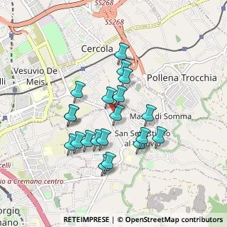 Mappa Via Bruno Buozzi, 80040 San Sebastiano Al Vesuvio NA, Italia (0.8435)