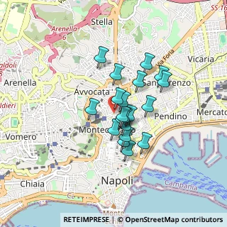 Mappa Salita Pontecorvo, 80134 Napoli NA, Italia (0.6305)
