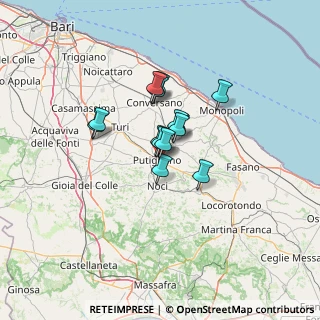 Mappa Via Giacomo Puccini, 70017 Putignano BA, Italia (8.78214)