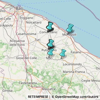 Mappa Via Giacomo Puccini, 70017 Putignano BA, Italia (9.75714)