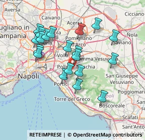 Mappa Via San Francesco, 80040 Massa di Somma NA, Italia (7.192)