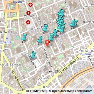 Mappa Universita' degli studi Dipartimento, 80134 Napoli NA, Italia (0.2615)