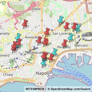 Mappa Via Cisterna dell'Olio, 80134 Napoli NA, Italia (1.1055)