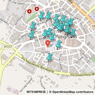 Mappa Via Noci, 70017 Putignano BA, Italia (0.242)