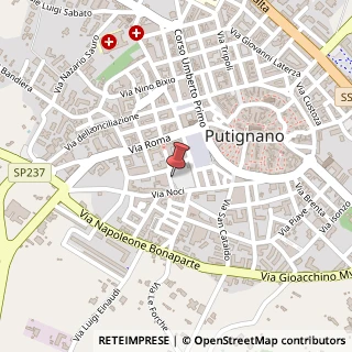 Mappa Via Giuseppe Albano, 8, 70017 Putignano, Bari (Puglia)