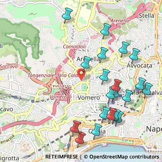 Mappa Via Bruno Falcomatà, 80128 Napoli NA, Italia (1.3405)