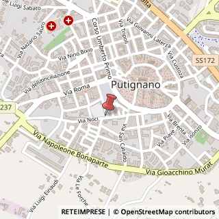 Mappa Via Noci,  62, 70017 Putignano, Bari (Puglia)