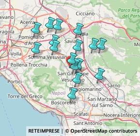 Mappa Via Vecchia Sarno, 80044 Ottaviano NA, Italia (6.16813)
