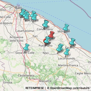 Mappa Via Maddalena, 70017 Putignano BA, Italia (16.51263)