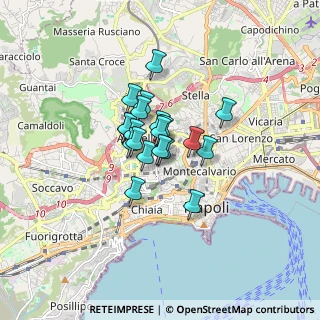 Mappa Via Michelangelo F. P., 80129 Napoli NA, Italia (1.075)