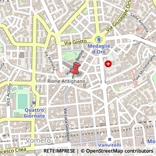 Mappa Piazza degli artisti 36, 80129 Napoli, Napoli (Campania)