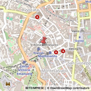 Mappa Vicolo Primo Montesanto,  11, 80135 Napoli, Napoli (Campania)