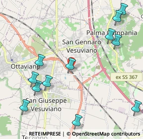 Mappa Via Luigi Settembrini, 80044 Ottaviano NA, Italia (2.88333)