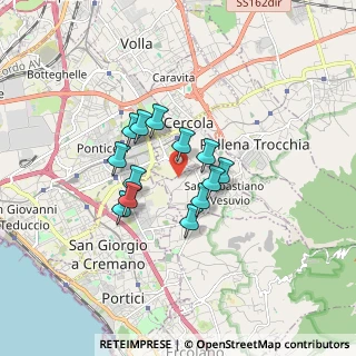Mappa Via Mario e Sebastiano Spina, 80040 San Sebastiano Al Vesuvio NA, Italia (1.29385)