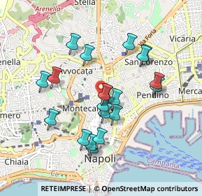 Mappa Piazza D'ovidio F., 80134 Napoli NA, Italia (0.886)