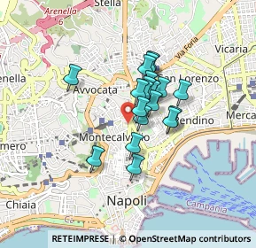 Mappa Piazza D'ovidio F., 80134 Napoli NA, Italia (0.5855)