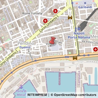 Mappa Piazza mercato 298, 80133 Napoli, Napoli (Campania)
